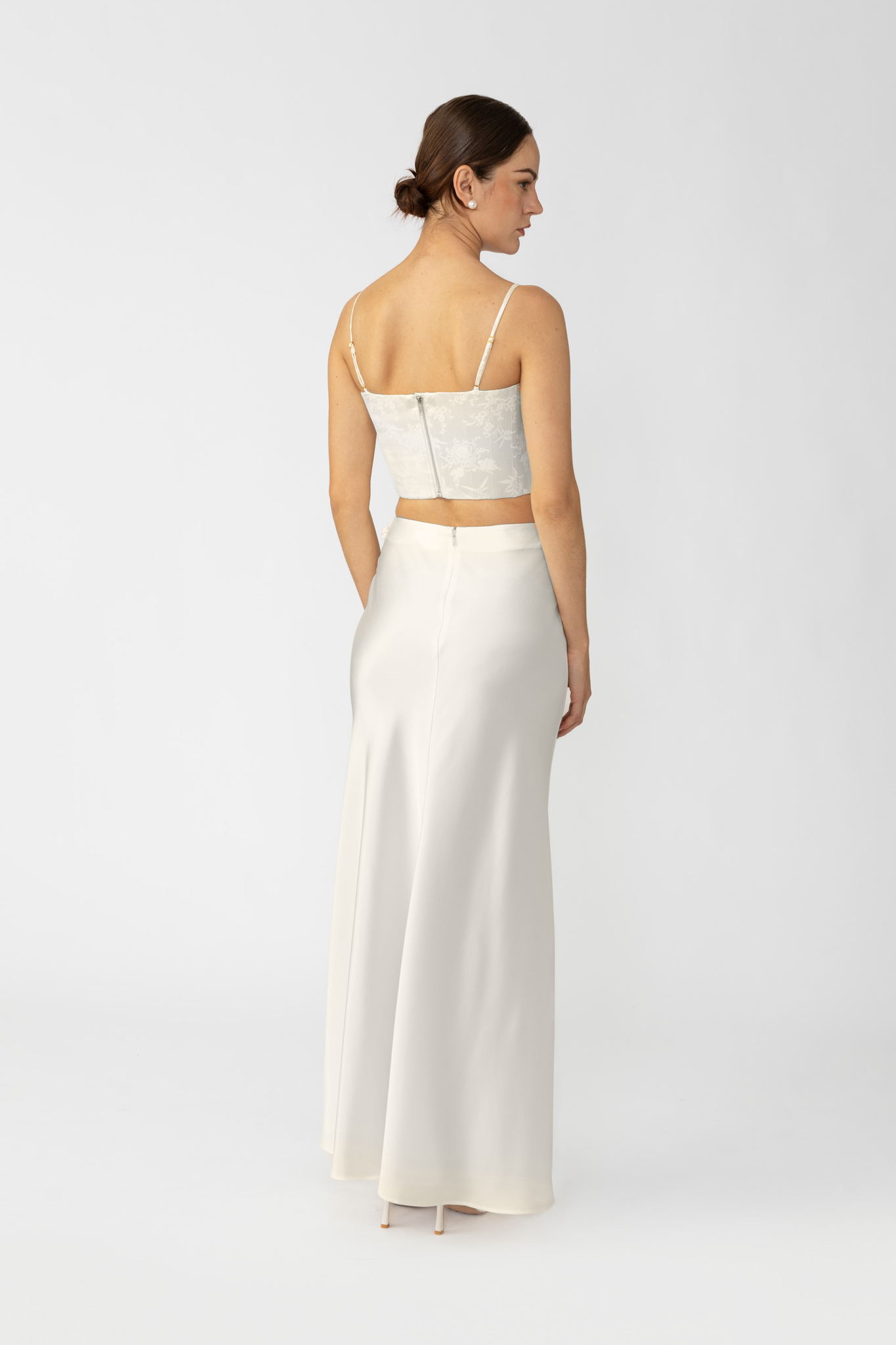 SAU LEE Nadia Corset Top - Ivory / 00