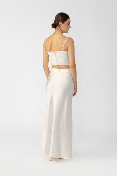 SAU LEE Nadia Corset Top - Ivory / 00