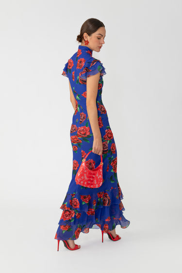 SAU LEE Gemma Rosa Maxi Dress - Blue Multi / 00
