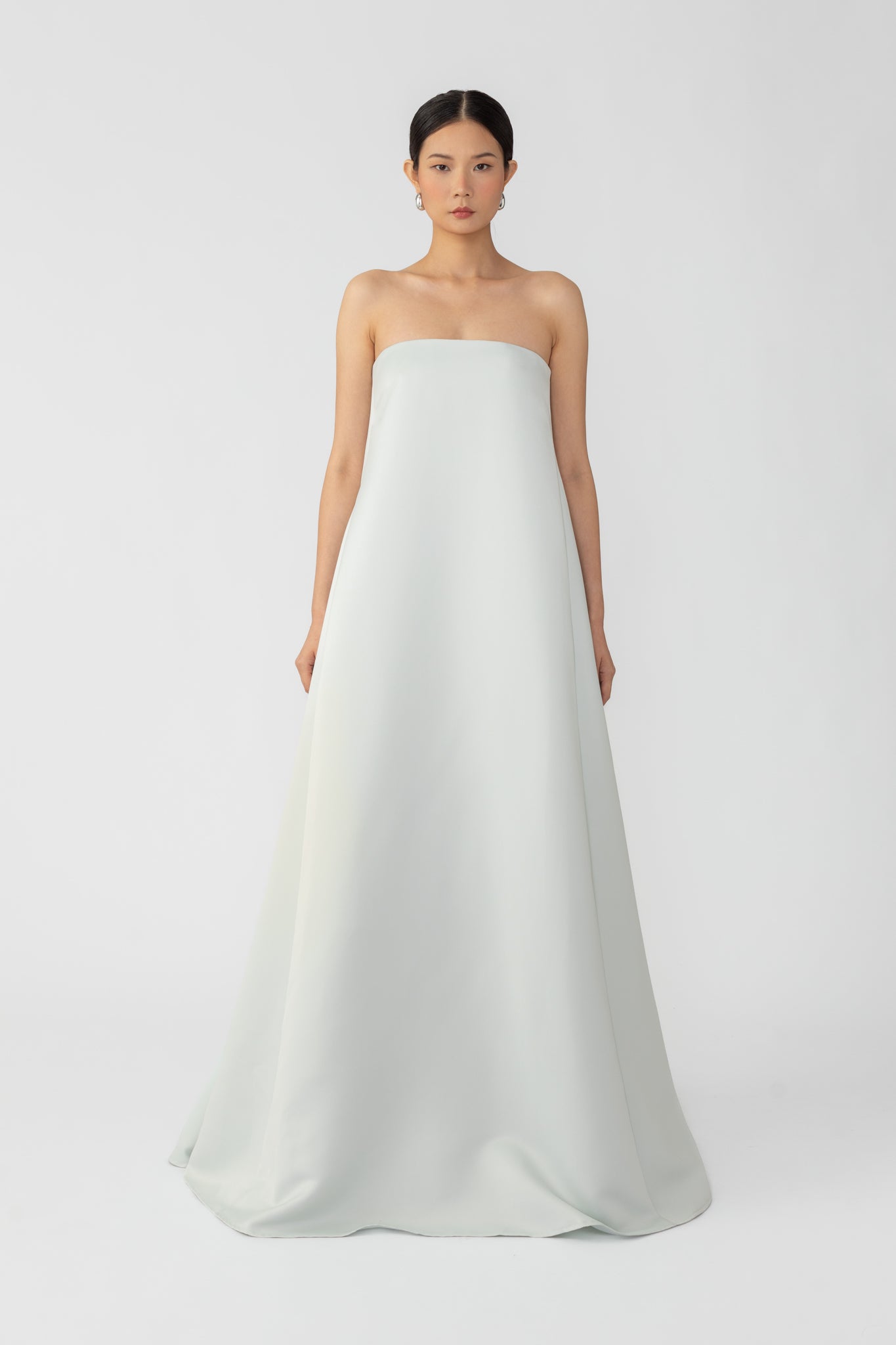 SAU LEE Heather Strapless Dress - Pale Blue / 00