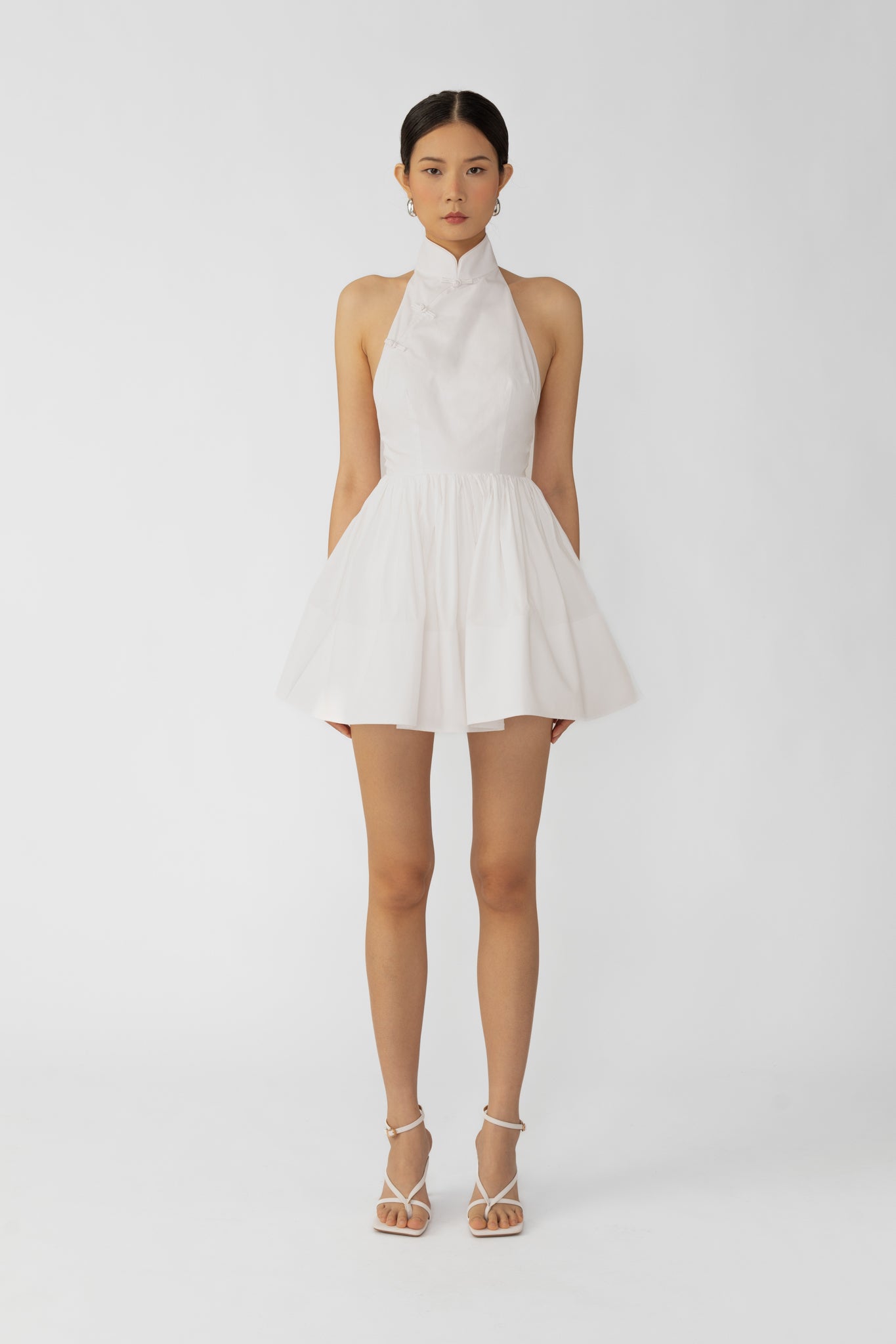 SAU LEE Hilly Mini Dress - White / 00