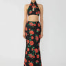 SAU LEE Riley Rosa Skirt - Black Multi / 00