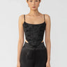 SAU LEE Nadia Corset Top - Black / 00