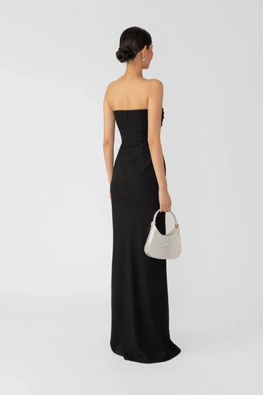 SAU LEE Flora Strapless Gown - Black / 00