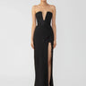 SAU LEE Flora Strapless Gown - Black / 00