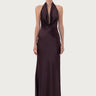 SAU LEE | Pearl Satin Gown | Pearl Satin Gown - Espresso / 00