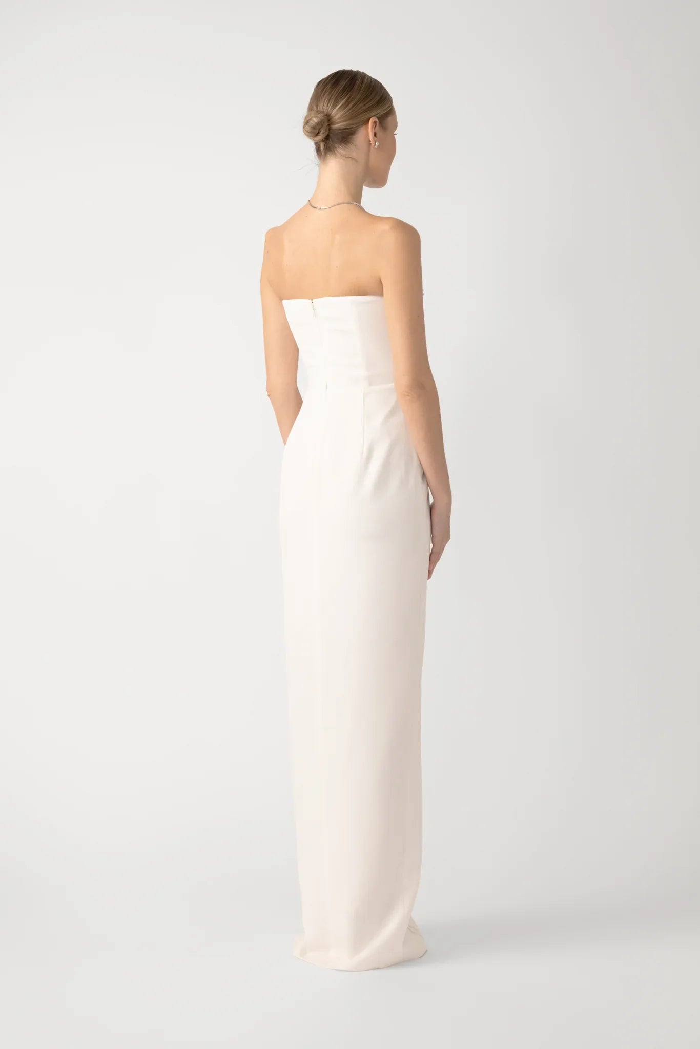 Florence Strapless Gown With Lace Applique SAU LEE Florence Strapless Gown With Lace Applique SAU LEE