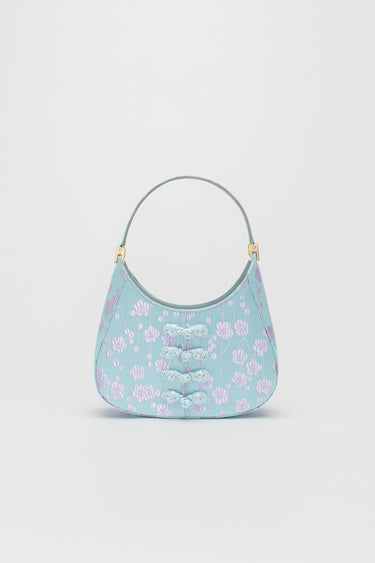 SAU LEE mini sau JACQUARD MINI BAG - Ice Blue