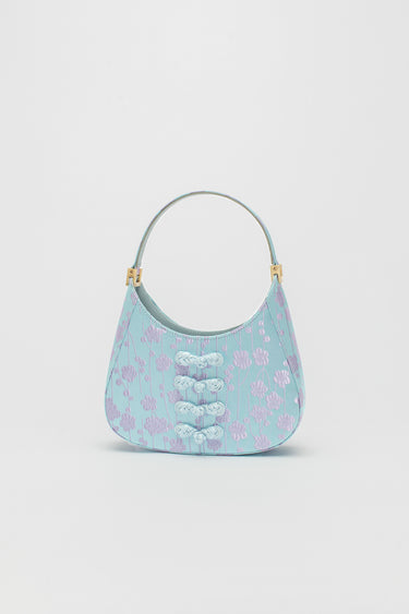 SAU LEE mini sau JACQUARD MINI BAG - Ice Blue