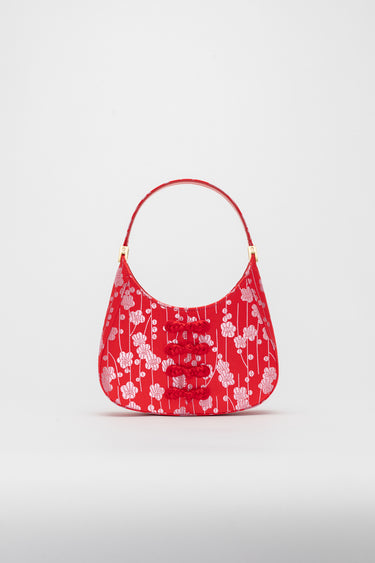 SAU LEE mini sau JACQUARD MINI BAG - Lucky Red