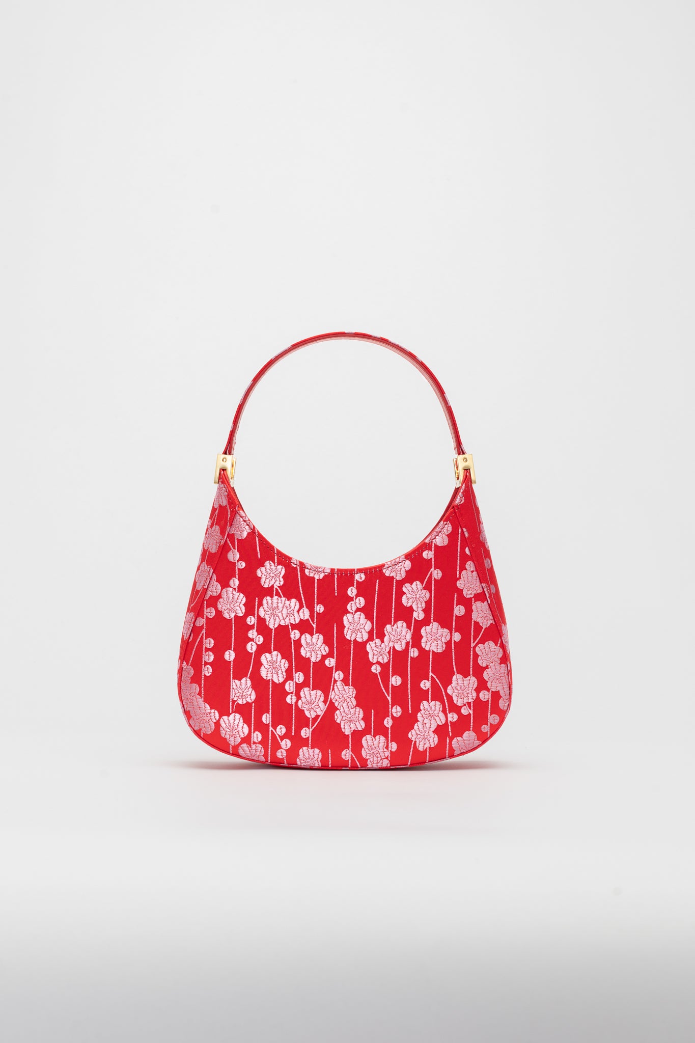 mini sau Jacquard Mini Bag - SAU LEE #color_lucky red