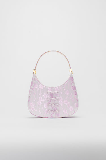 SAU LEE mini sau JACQUARD MINI BAG - Ice Pink