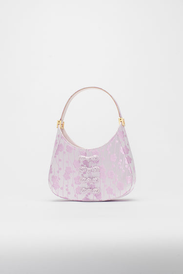 SAU LEE mini sau JACQUARD MINI BAG - Ice Pink