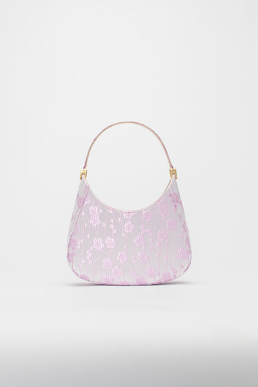 SAU LEE mini sau JACQUARD MINI BAG - Ice Pink