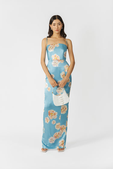 SAU LEE Sofia Floral Dress - Blue Multi / 00