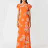 SAU LEE Sylvie Floral Dress - Orange Multi / 00