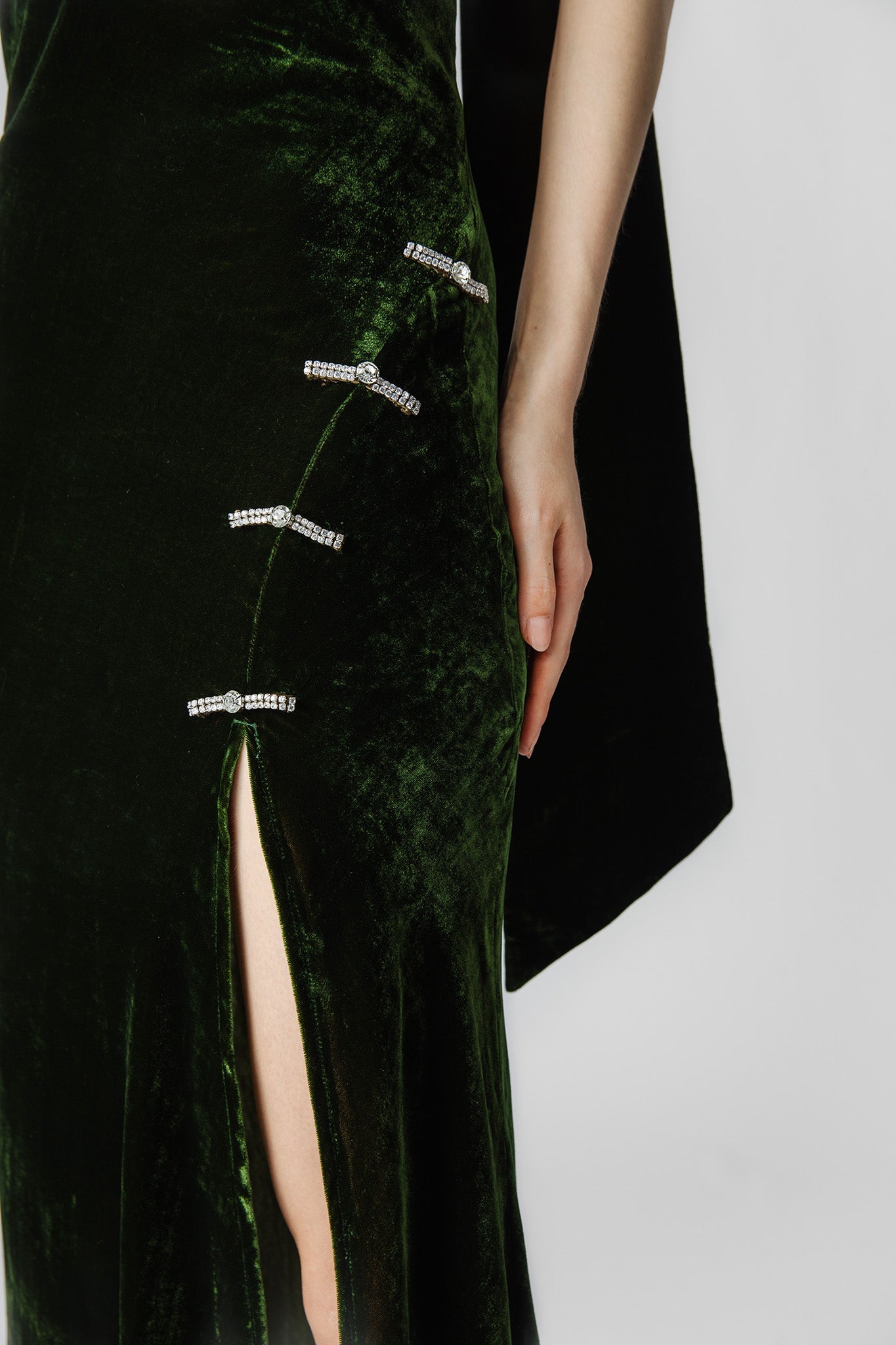 Valeria Backless Velvet Gown