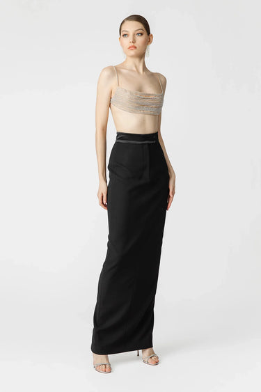 SAU LEE Indya Midi Skirt - Black / 00