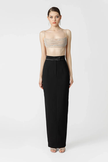 SAU LEE Indya Midi Skirt - Black / 00