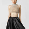 SAU LEE Zahara Top - Silver / 00