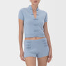 SAU LEE | Aspen Cashmere Shorts | Aspen Cashmere Shorts - Blue Ash / S
