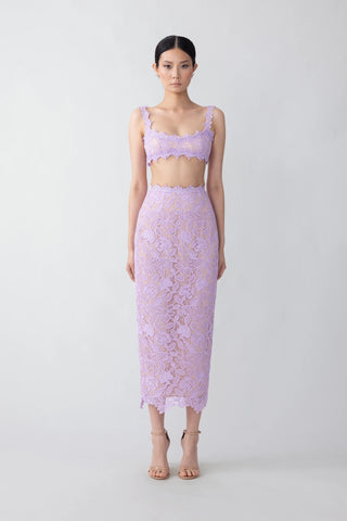 SAU LEE | Romy Lace Set | Romy Lace Set - Lavender / 00
