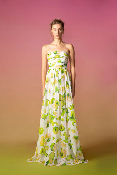 SAU LEE Camille Floral Dress - White Multi / 00