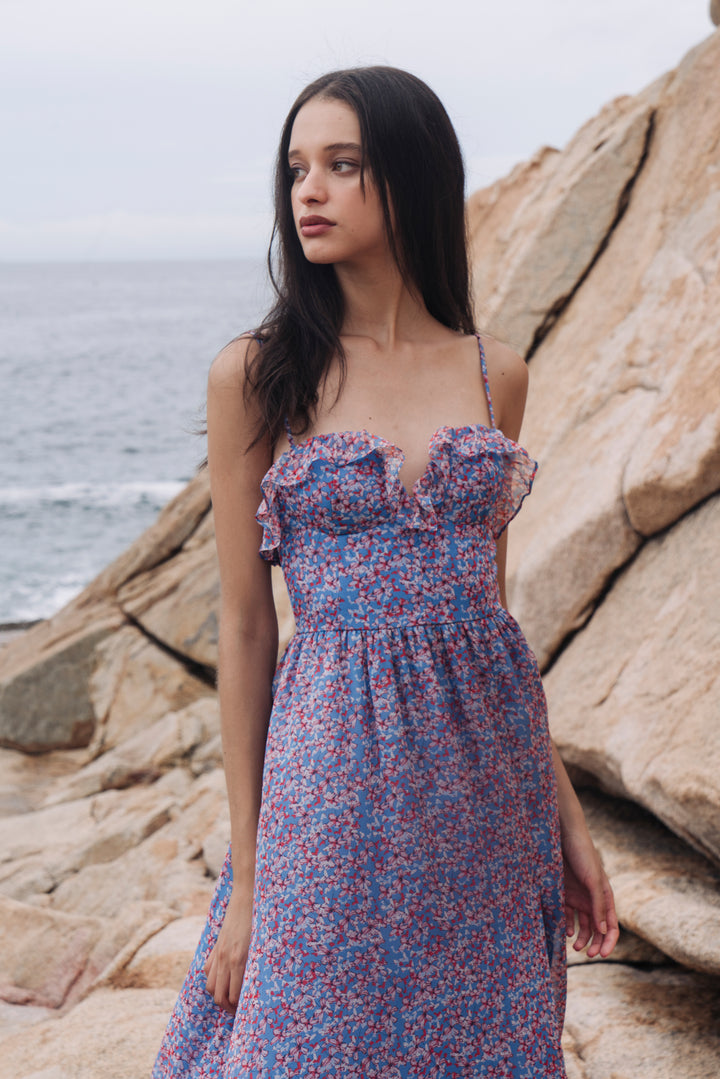 Florence Silk Bustier Gown-SAU LEE