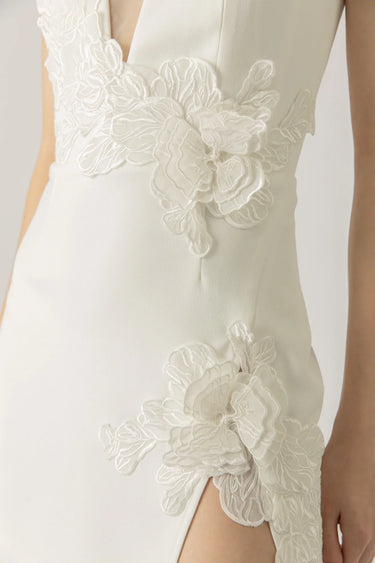 SAU LEE Fleur Mini Dress - White / 00