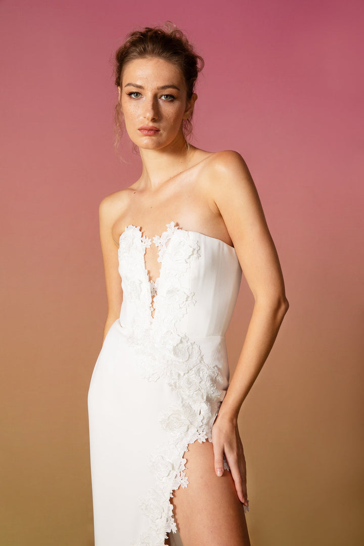 florence gown - SAU LEE #color_white