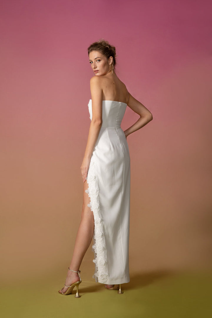 florence gown - SAU LEE #color_white