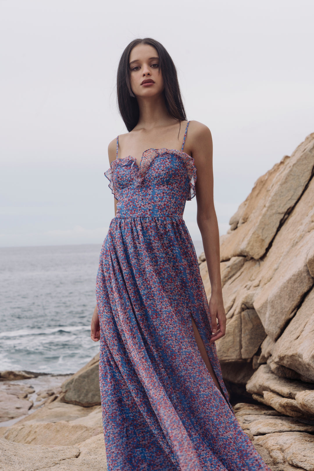 Florence Silk Bustier Gown-SAU LEE
