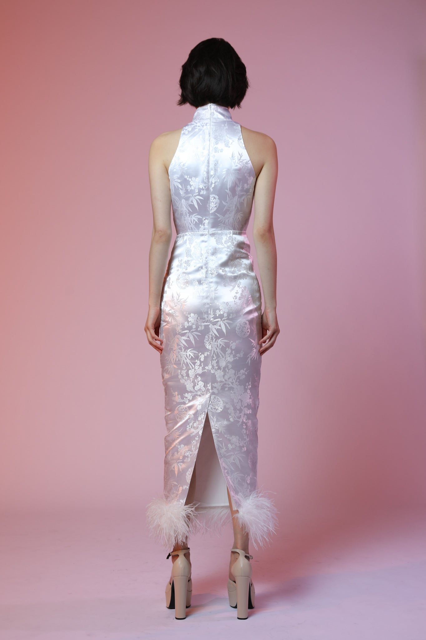 Jillian Chinese Jacquard Dress-SAU LEE