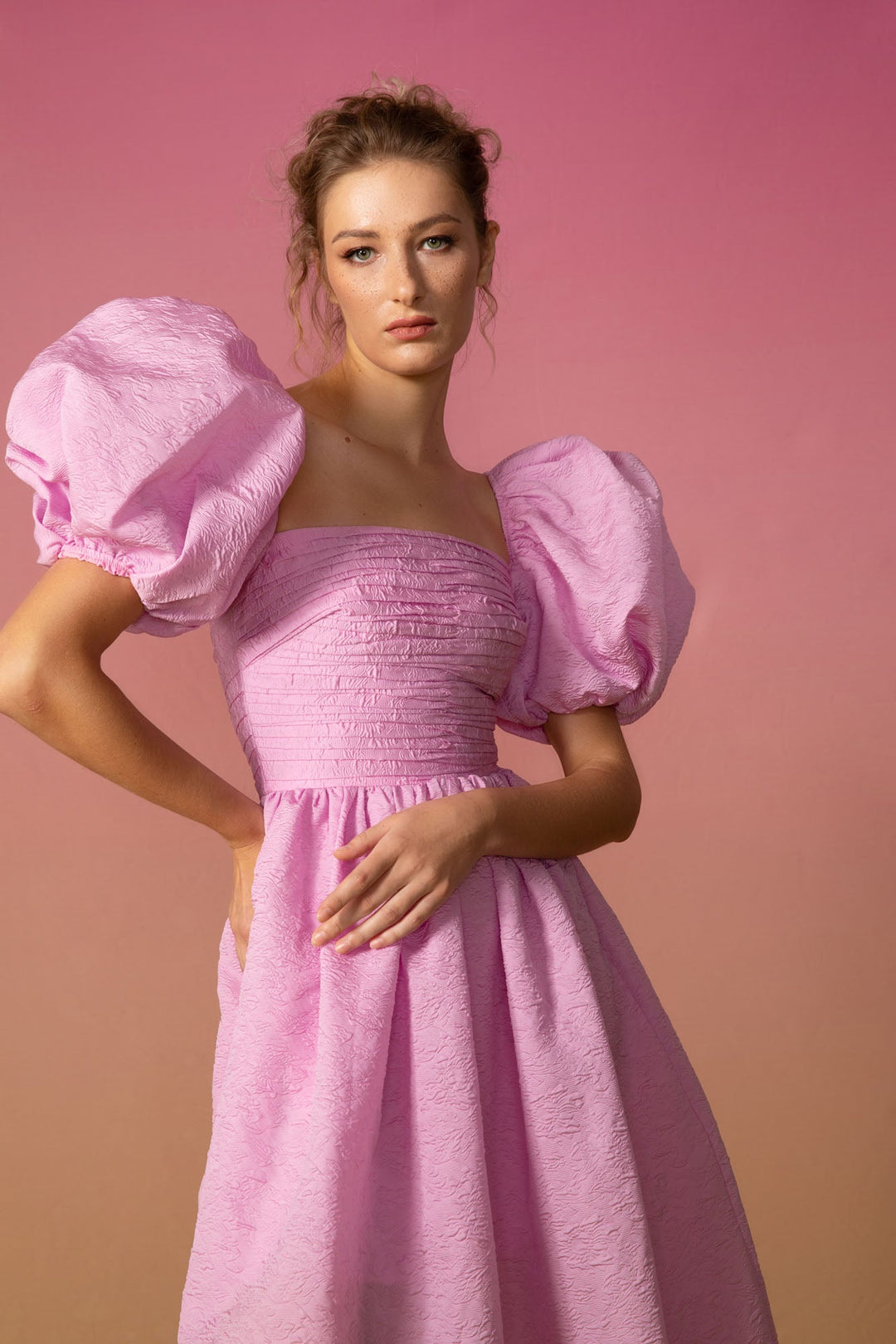 Medeline Gown - SAU LEE #color_light-pink