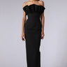 SAU LEE Noah Strapless Cotton Gown - Black / 00