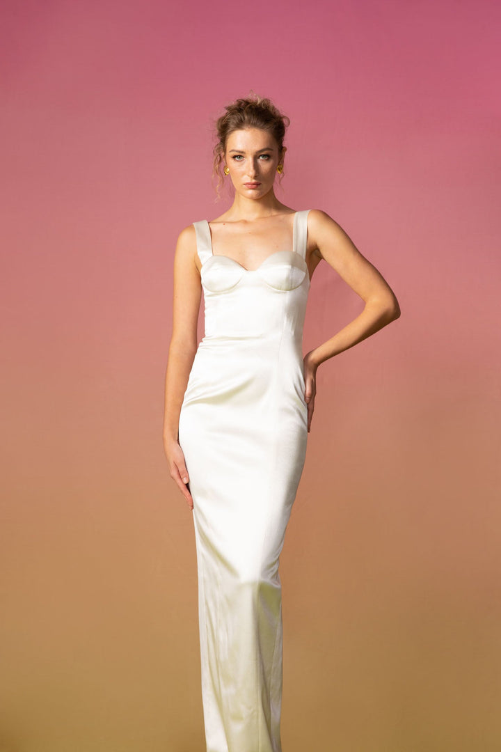 Palmela Dress - SAU LEE #color_ivory