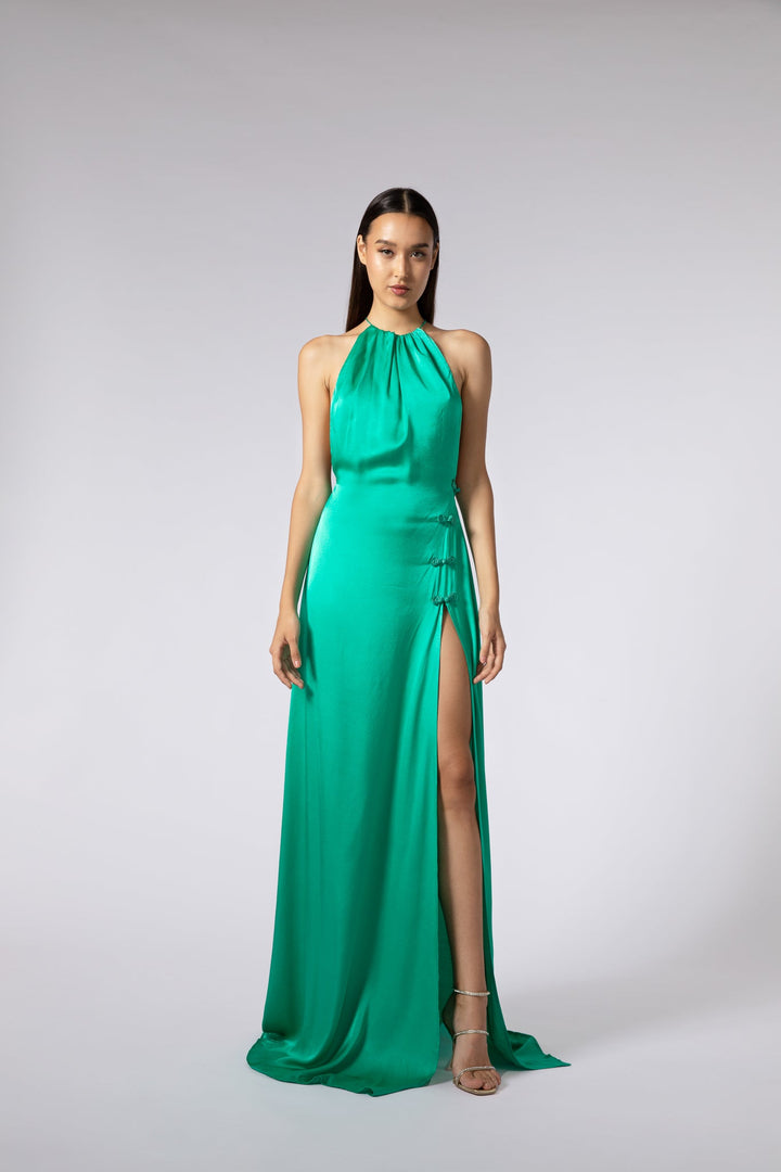 porter gown - SAU LEE #color_jade-green