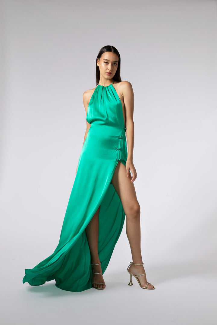 porter gown - SAU LEE #color_jade-green