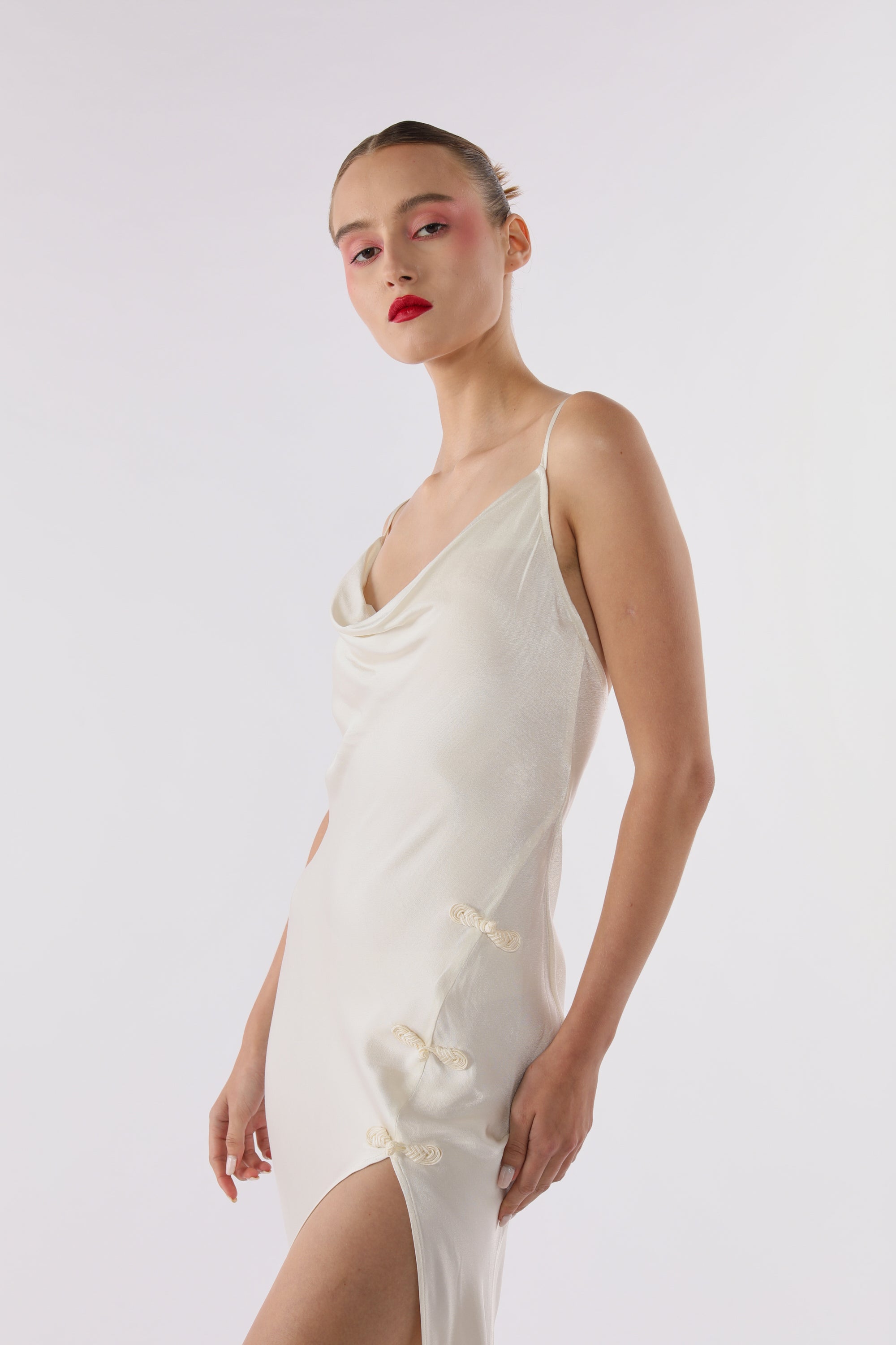 Gabrielle Satin Gown-Ivory-SAU LEE#color_ivory