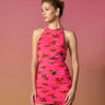 SAU LEE Sonia Mini Dress - Pink Rose Print / 00