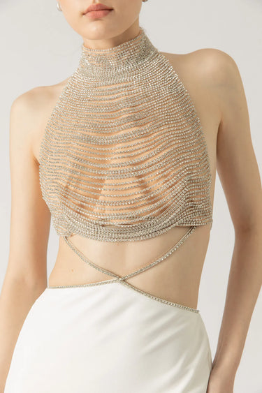 SAU LEE Zara Gown - White / 00