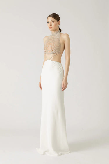 SAU LEE Zara Gown - White / 00