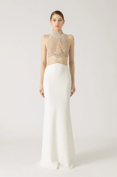 SAU LEE Zara Gown - White / 00